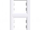 Рамка двухместная Schneider Electric Asfora вертикальная Белая EPH5810221